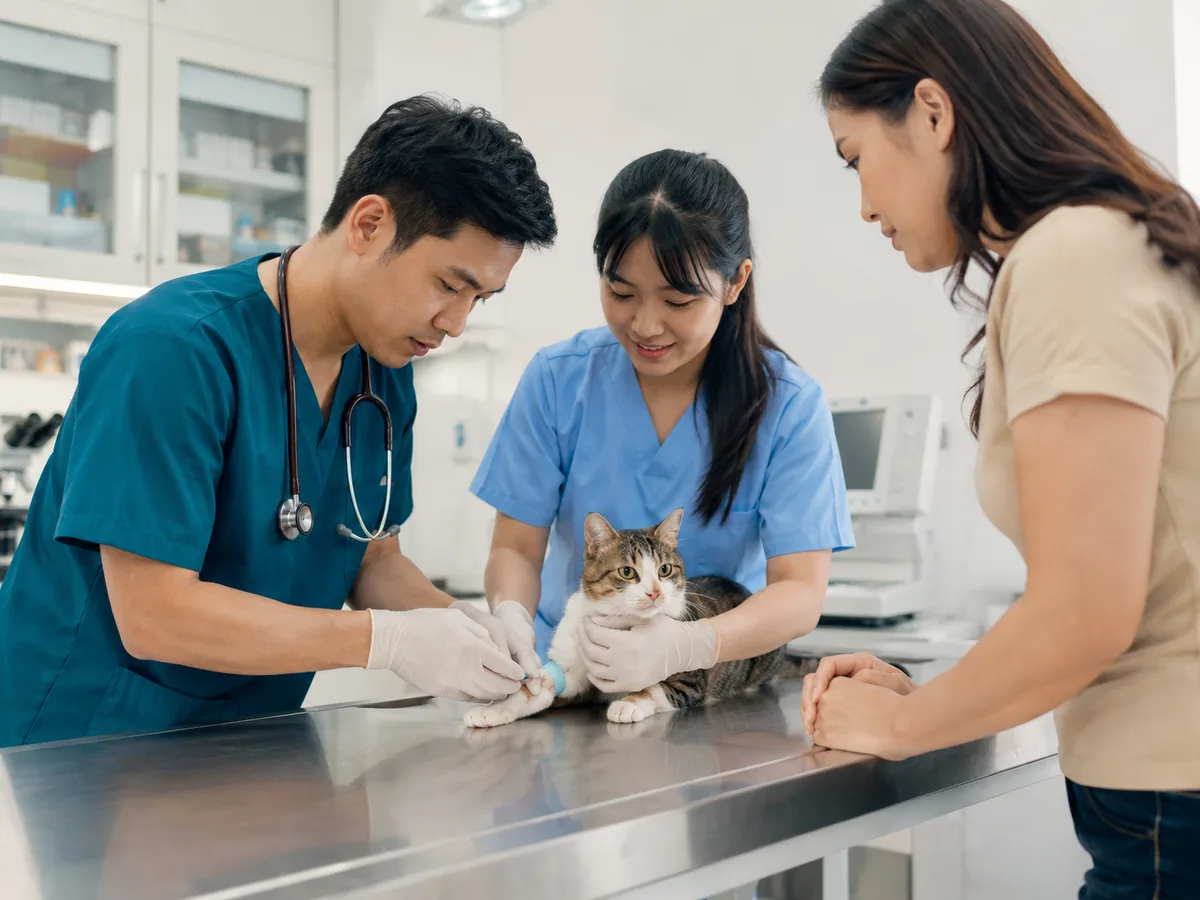 Veterinary care related to blood test in Indonesia