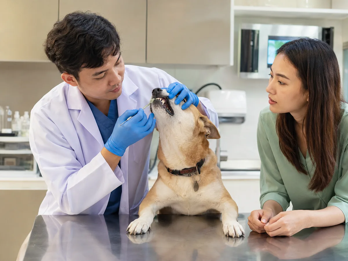 Veterinary care related to dental scaling in Indonesia